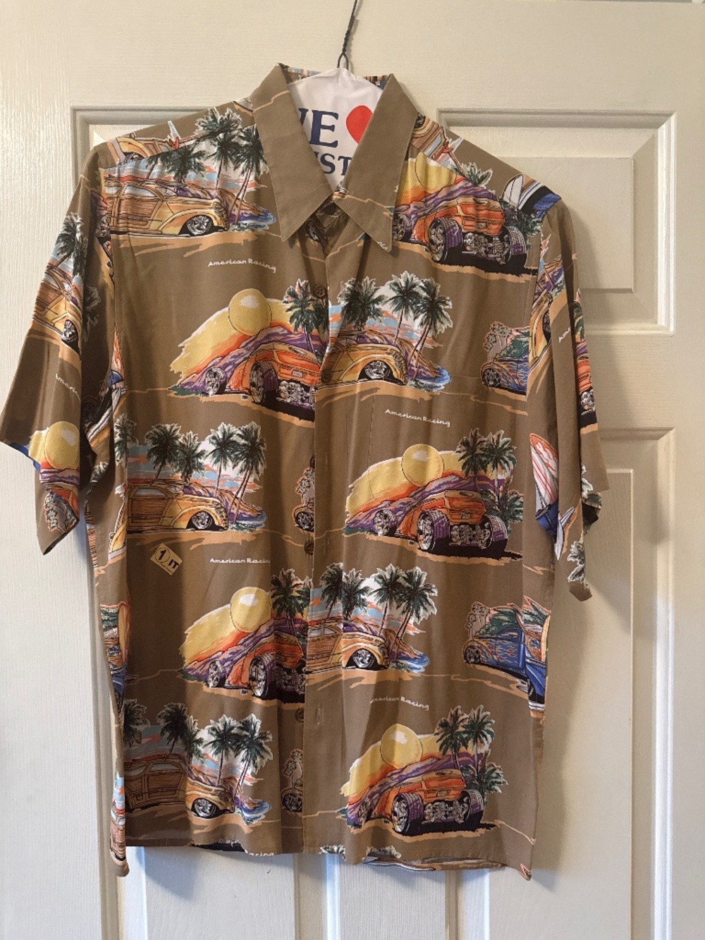 Cotton shirt, American Racing theme